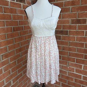 Pastel floral lace sundress